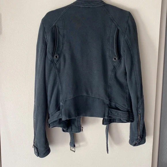 Free People Moto Jacket Size Medium - Picture 3 of 7